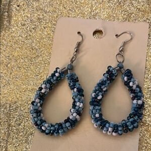 Elegant Beaded Earrings Hand Made